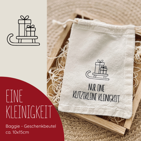 Baggie "KLITZEKLEINE KLEINIGKEIT" 10x15cm