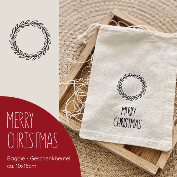 Baggie "MERRY CHRISTMAS" 10x15cm