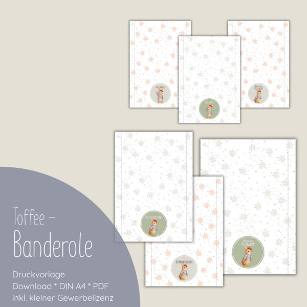 "Toffee-Osterbanderole" Druckvorlage