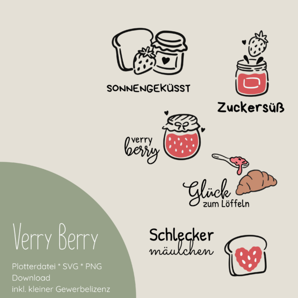 "Verry Berry" Plotter- und Laserdatei