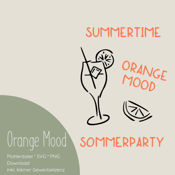 "Orange Mood" Plotter- und Laserdatei