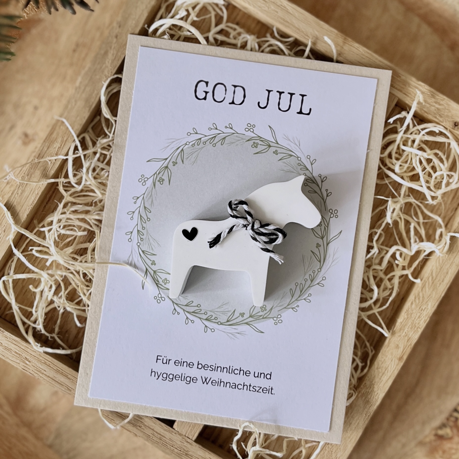 "God Jul" Druckvorlage für Produktkarten – Bild 4